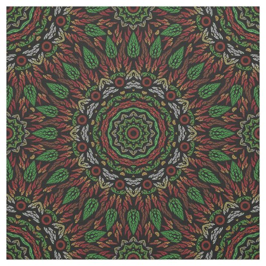 Gothic Glas in lood verlaat Mandala Pattern Stof (Swatch)