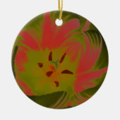 Gothic Gloomy Red Tulip Aangepaste verjaardag Keramisch Ornament (Voorkant)