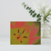 Gothic Gloomy Red Tulip Briefkaart (Staand voorkant)