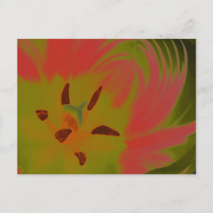 Gothic Gloomy Red Tulip Briefkaart