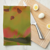 Gothic Gloomy Red Tulip Kitchen Towel Theedoek (Quarter Fold)