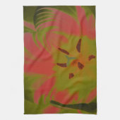 Gothic Gloomy Red Tulip Kitchen Towel Theedoek (Verticaal)