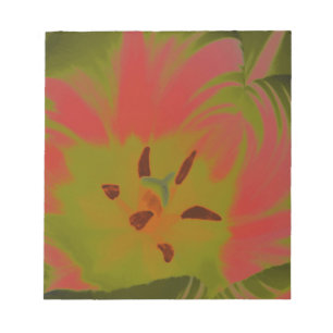Gothic Gloomy Red Tulip-laptop Notitieblok