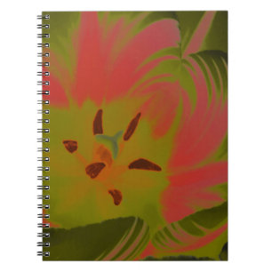 Gothic Gloomy Red Tulip Notitieboek