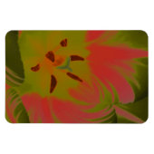 Gothic Gloomy Red Tulip Premium Magnet Magneet (Horizontaal)