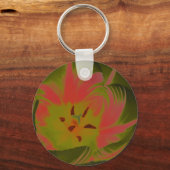 Gothic Gloomy Red Tulip Sleutelhanger (Voorkant)