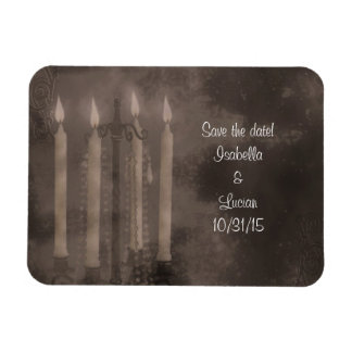 Gothic Glow Candle Light Rozen Weddenschap Magneet