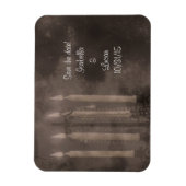 Gothic Glow Candle Light Rozen Weddenschap Magneet (Verticaal)