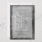 Gothic Glow Candle Light Rozen Weddenschap set Kaart (Achterkant)