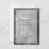 Gothic Glow Candle Light Rozen Weddenschap set RSVP Kaartje (Achterkant)