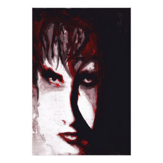 Gothic God Post Punk Goth Muziek Man Portret Kunst Foto Afdruk