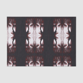 Gothic God Post Punk Goth Muziek Man Portret Kunst Tissuepapier