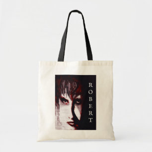 Gothic God Post Punk Goth Muziek Man Portret Kunst Tote Bag