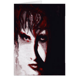 Gothic God Post Punk Goth Muzieker Art Kaart