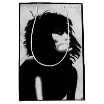 Gothic Goddess Portret Originele Zwarte Kunst Whit