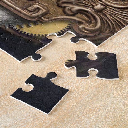 Gothic - Gold & Brass Steampunk Legpuzzel (Zijkant)