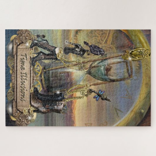 Gothic - Gold & Brass Steampunk Legpuzzel (Horizontaal)
