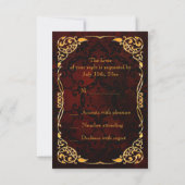 Gothic Gold-geplateerd Birthday RSVP (Achterkant)