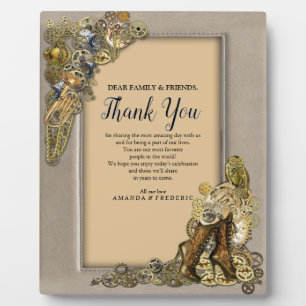 Gothic-Gold Steampunk Hartelijk dank voor het lere Fotoplaat