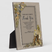 Gothic-Gold Steampunk Hartelijk dank voor het lere Fotoplaat (Zijkant)