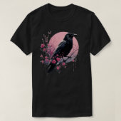 Gothic Gothic Dark Spooky Raven Crow Witchy Tree P T-shirt (Design voorkant)