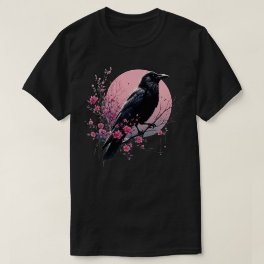 Gothic Gothic Dark Spooky Raven Crow Witchy Tree P T-shirt (Design voorkant)