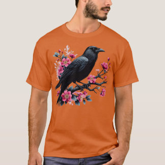 Gothic Gothic Dark Spooky Raven Crow Witchy Tree P T-shirt