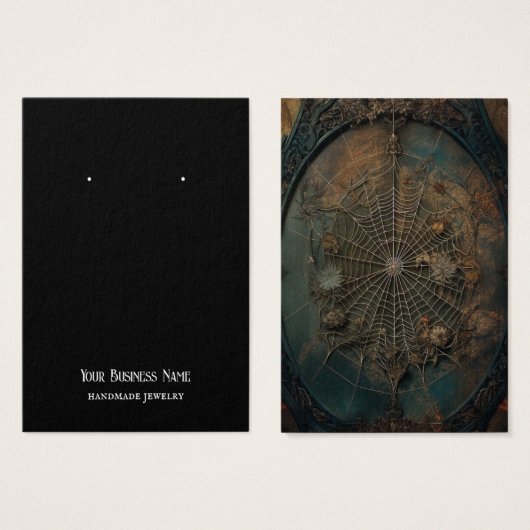 Gothic Gothic Spiderweb die Kaart voor beeldscherm (Voorkant /achterkant)
