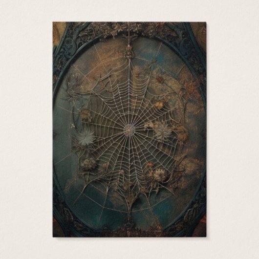Gothic Gothic Spiderweb die Kaart voor beeldscherm (Achterkant)