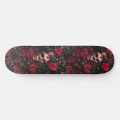 Gothic Gotische Schedel en Rozen Macabre Skateboar Persoonlijk Skateboard (Horizontaal)
