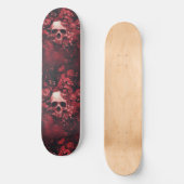 Gothic Gotische Schedel en Rozen Macabre Skateboar Persoonlijk Skateboard (Voorkant)