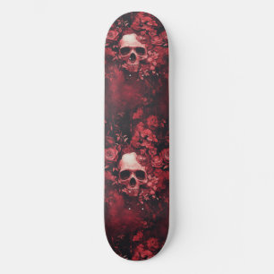 Gothic Gotische Schedel en Rozen Macabre Skateboar Persoonlijk Skateboard