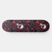 Gothic Gotische Schedel en Rozen Macabre Skateboar Persoonlijk Skateboard (Horizontaal)