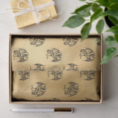 Gothic Goud Serie Design 10 Tissuepapier (Geschenk)