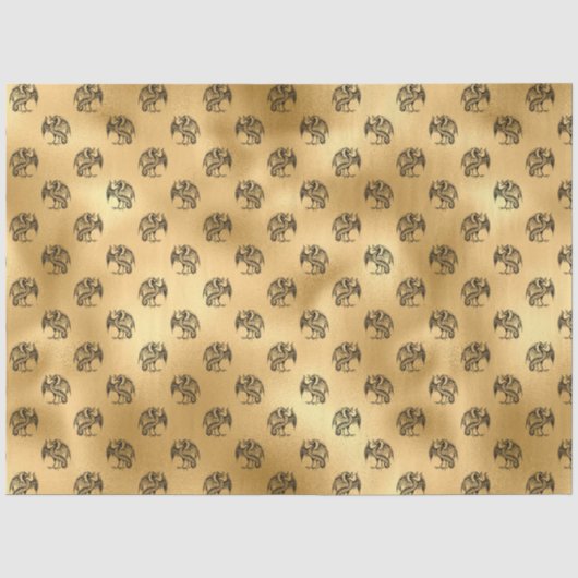 Gothic Goud Serie Design 10 Tissuepapier (Voorkant)