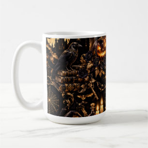 Gothic Gouden Halloween Klassieke Mok