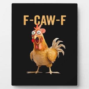 Gothic grappige humor kraai F-Caw-F Fotoplaat