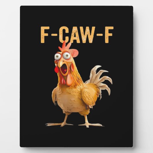 Gothic grappige humor kraai F-Caw-F Fotoplaat (Voorkant)