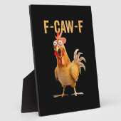 Gothic grappige humor kraai F-Caw-F Fotoplaat (Zijkant)
