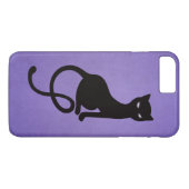 Gothic Gratieus Kwaadaardig Zwart Kat Purle Case-Mate iPhone Case (Achterkant (Horizontaal))