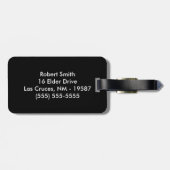 Gothic Graveyard Bagagelabel (Achterkant horizontaal)