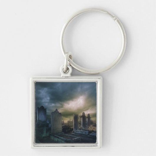 Gothic Graveyard Sleutelhanger (Voorkant)