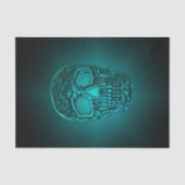 Gothic Green Cool Scary, Blauwgroen Tissuepapier (Voorkant)