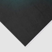 Gothic Green Cool Scary Patroon (Blauwgroen blader Tissuepapier (Detail)