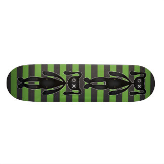 Gothic Green en Black Bunny Persoonlijk Skateboard