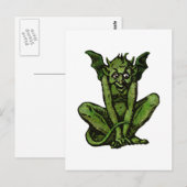 Gothic Green Goblin Fantasy Demon Creaton Briefkaart (Voorkant / Achterkant)