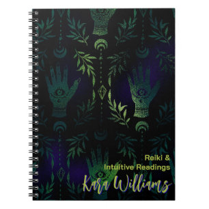 Gothic Green Witch Hand Mystiek Tarot Tijdschrift Notitieboek