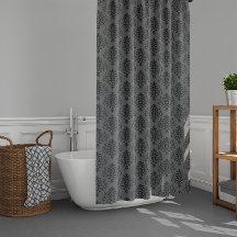 Gothic Grey Black Damask Patroon