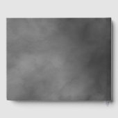 Gothic Grey Elegant Waterverf Roos Wedding Gastenboek (Achterkant)