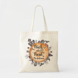 Gothic Griezelfeesthuis Trick-or-Treat Halloween Tote Bag